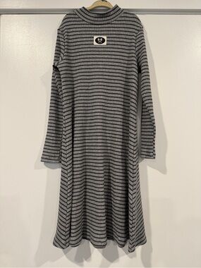 Girls striped midi dress